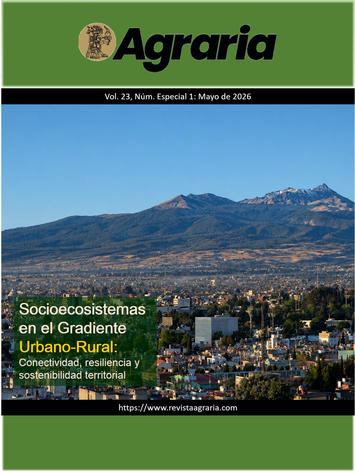 					Ver Vol. 23 Núm. E1 (2026): Socioecositemas en el Gradiente Urbano-Rural: Conectividad, resiliencia y sostenibilidad territorial
				